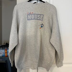 Vintage Mickey Unlimited Crewneck Sweatshirt Fully Embroidered Graphic
